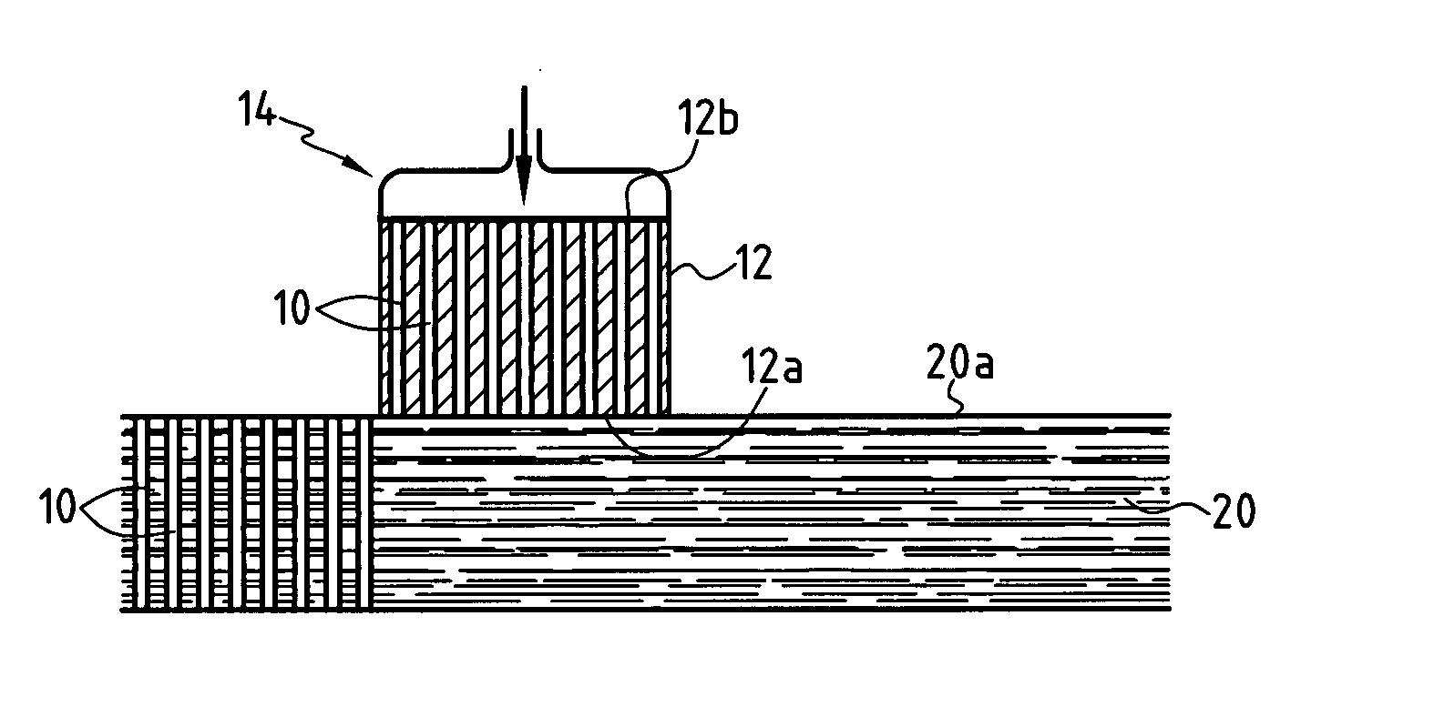 Making a blank by reinforcing a fiber structure and/or bonding fiber structures together, and use in making composite material parts