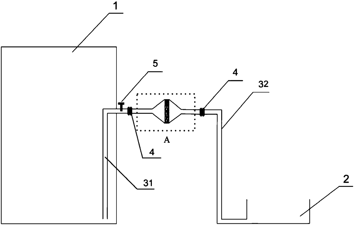 Self-suction oil-water separating device