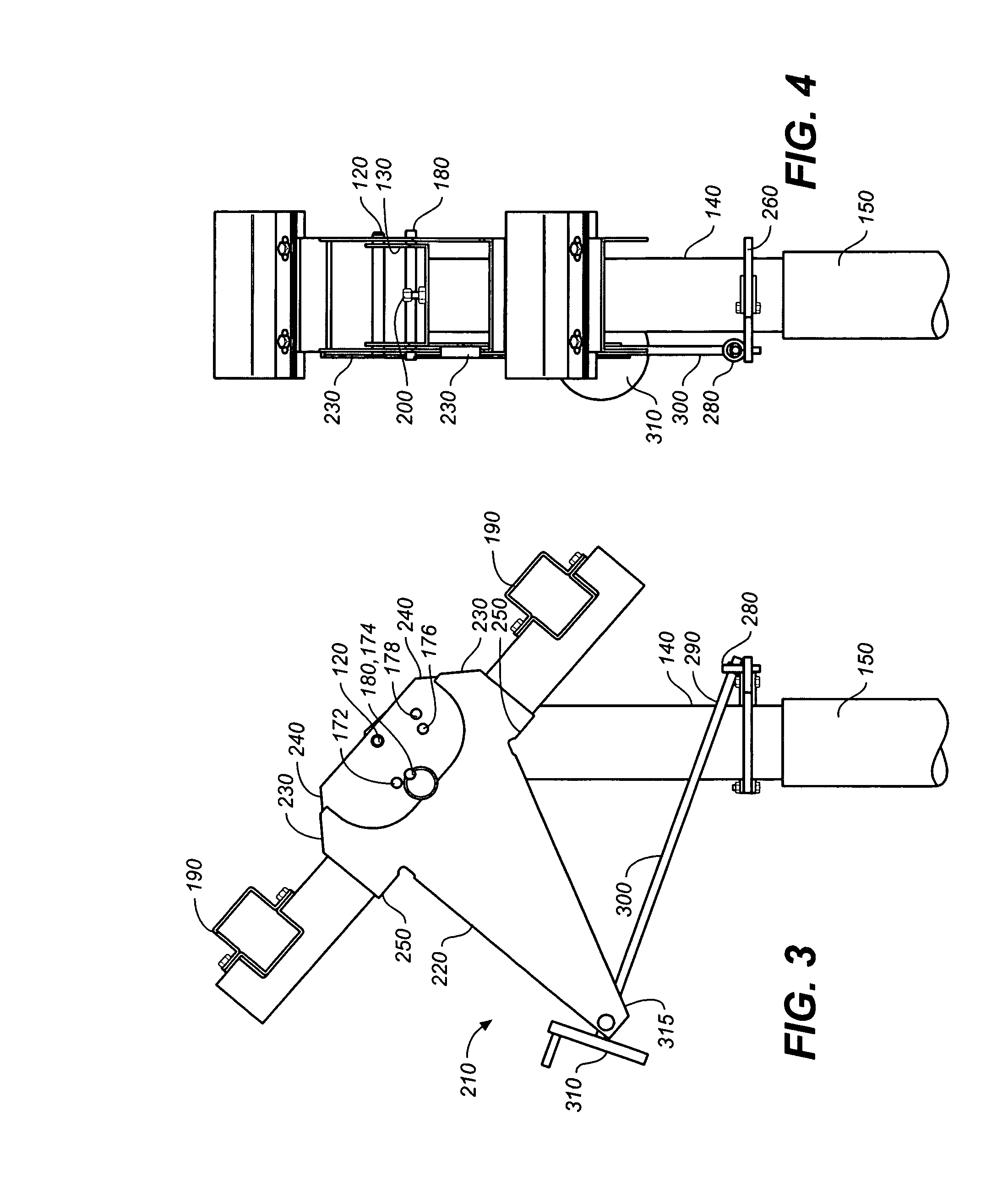 Adjustable tilt solar panel support system