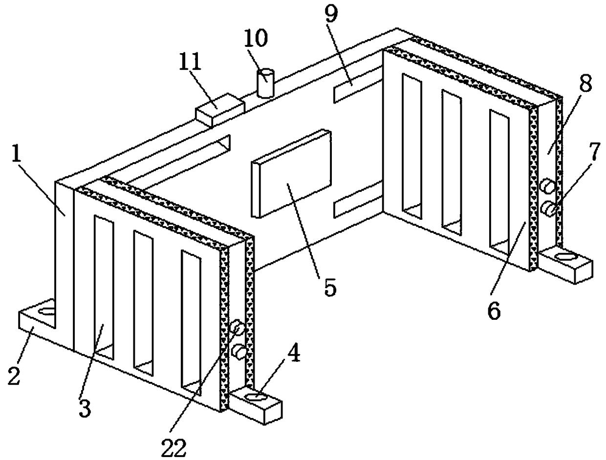 Protecting structure for car parking