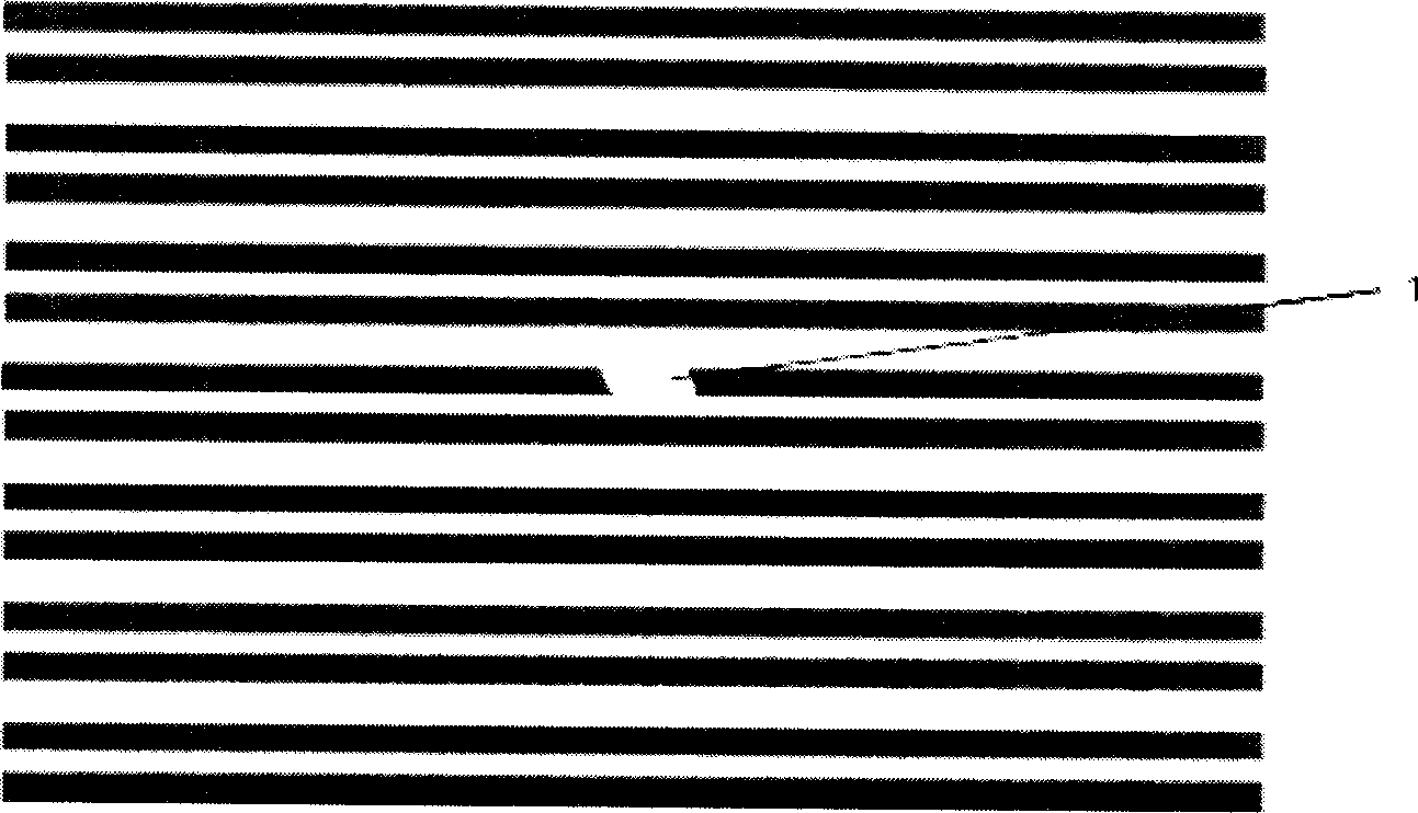 Method for repairing plasma display screen wire break electrode