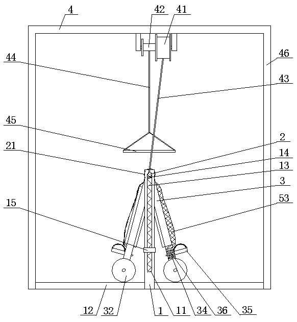 Leg flexibility exercising device for dancing classes