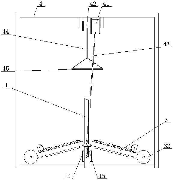 Leg flexibility exercising device for dancing classes