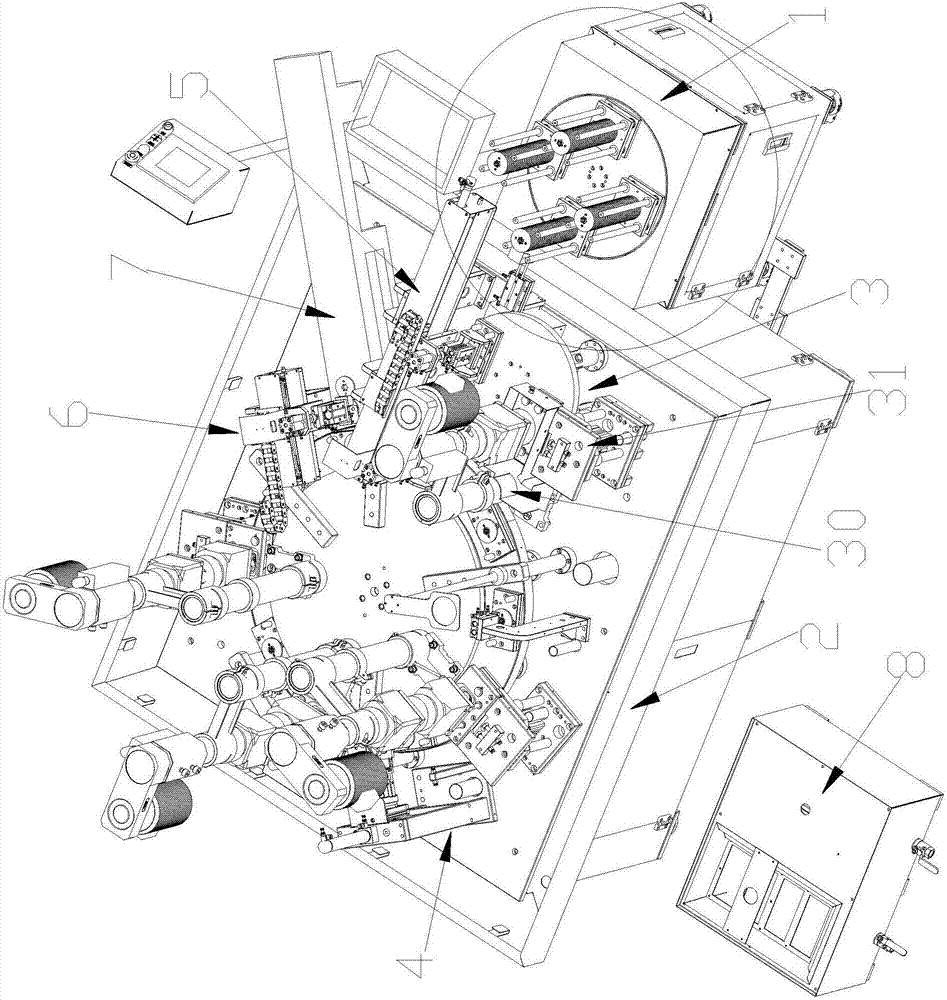 Integration processing equipment for motorbike chain wheel