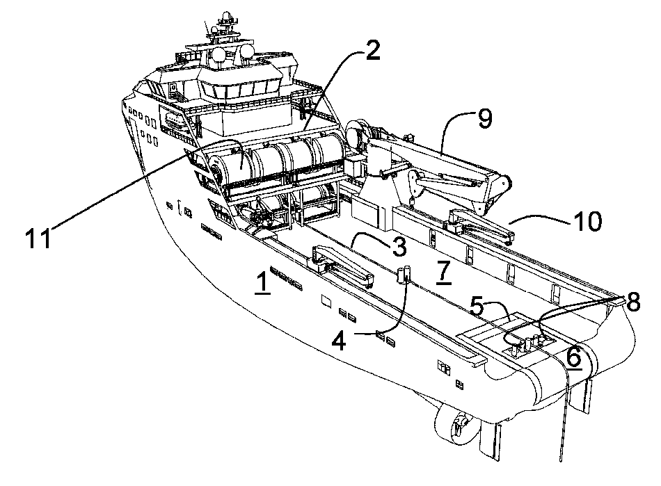 Method and device for handling of rope