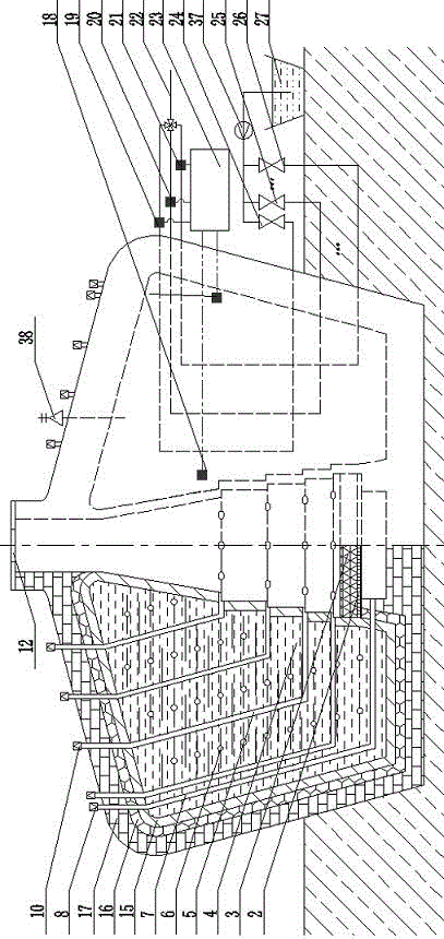 A large-capacity well-type solar heat collection-heat storage device