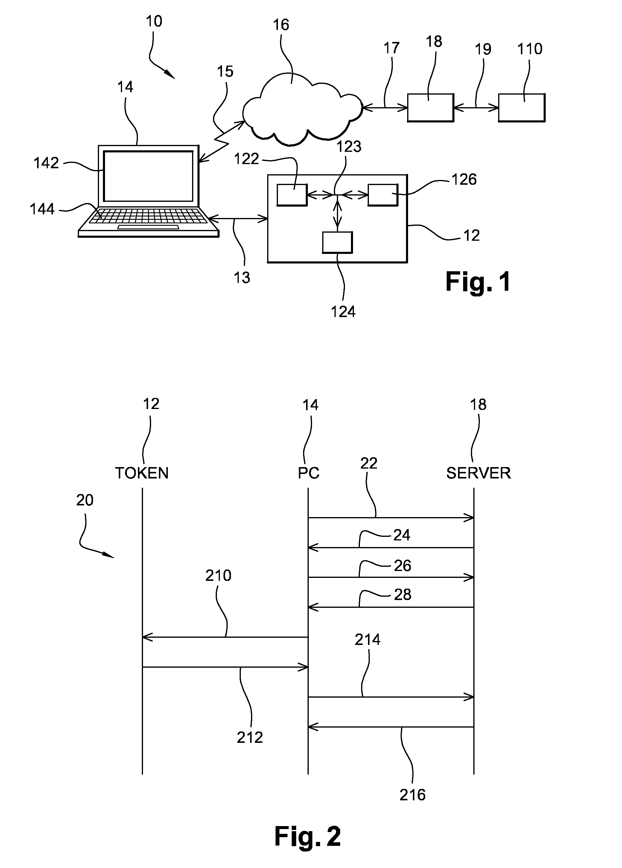 Method for communicating between a server and a client and corresponding client, server and system