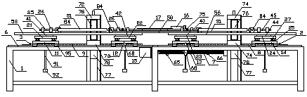 A high-efficiency profiling machine and a method for making curved components using the machine