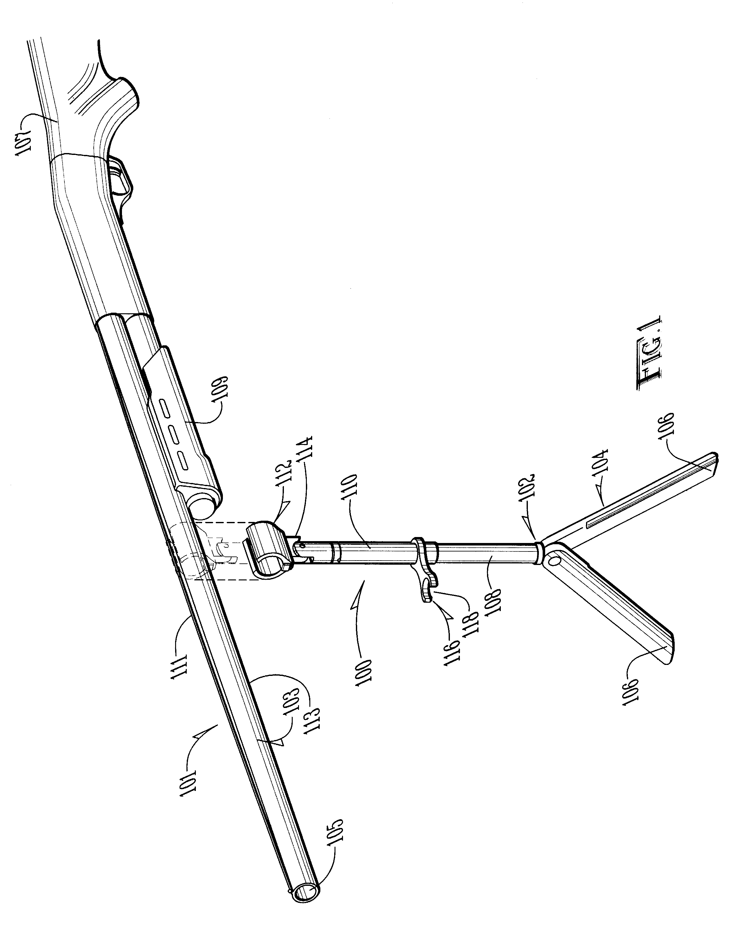 Method and apparatus for supporting a shotgun