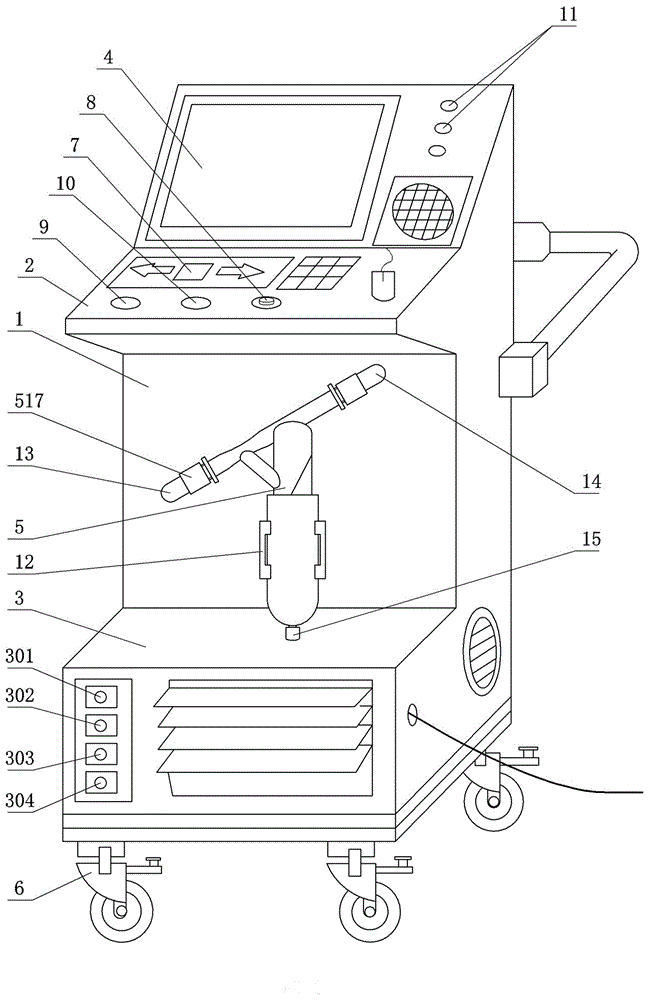 Circulating filtering type gastric-lavage machine for gastroenterology department