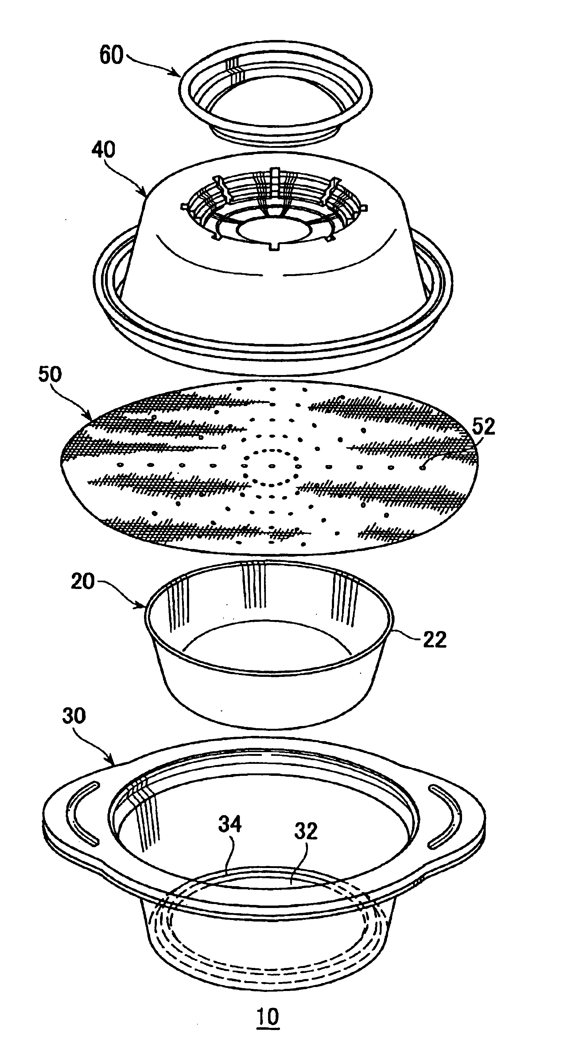 Rice cooking system for microwave oven