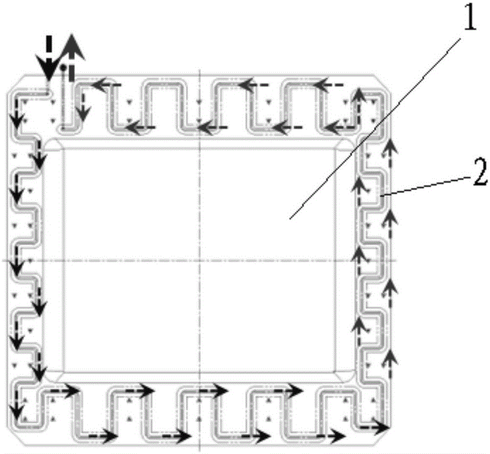 Metal mask cooling device and metal mask evaporating device