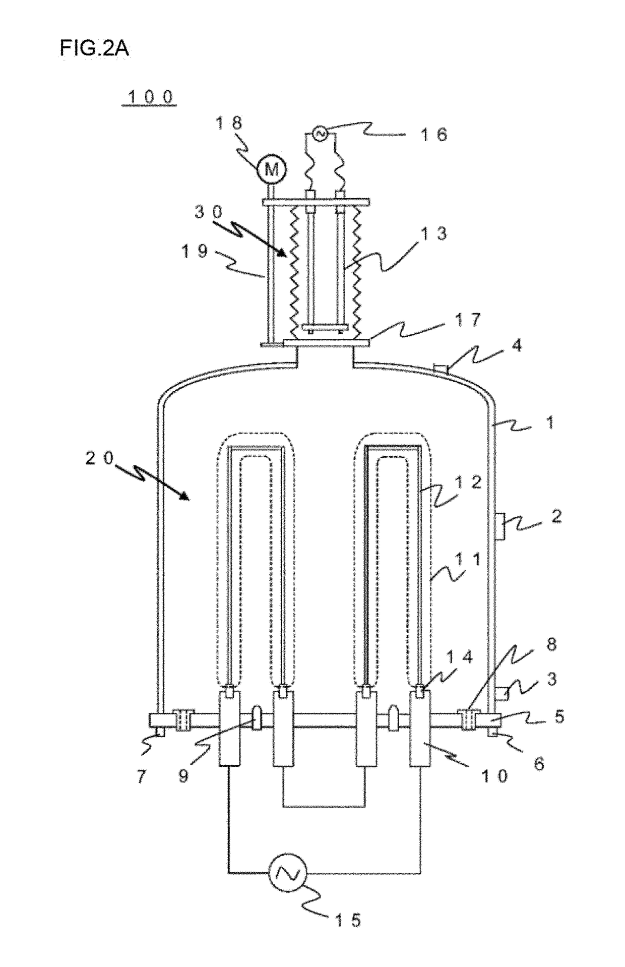 Reactor for polycrystalline silicon production and method for producing polycrystalline silicon