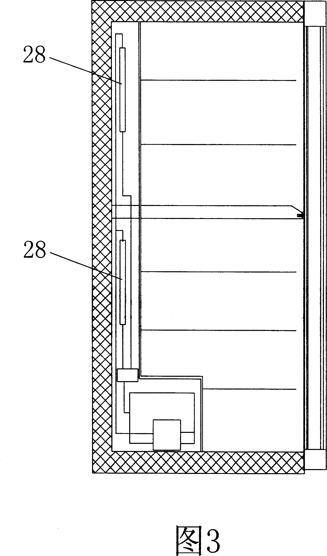 Double temperature double control wine cabinet evaporator