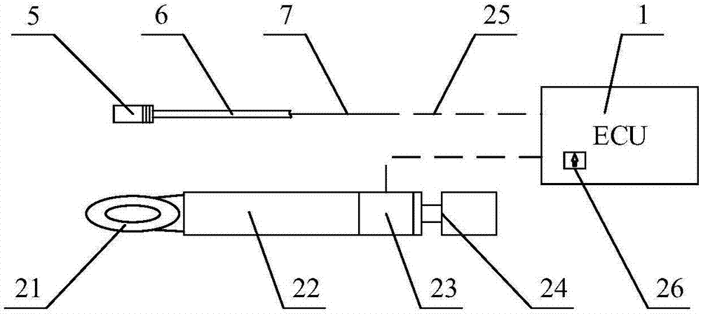 Electric control brake system used for trailer