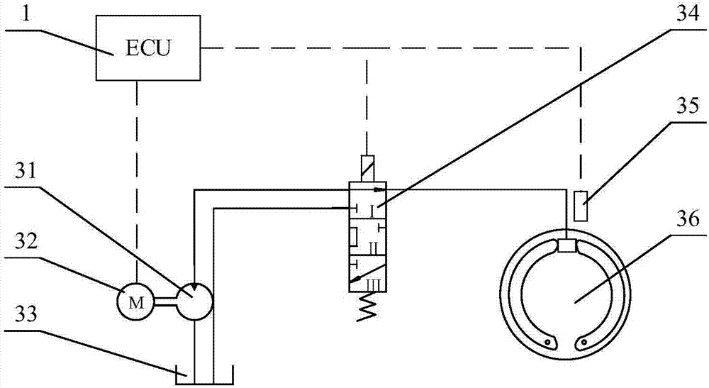 Electric control brake system used for trailer