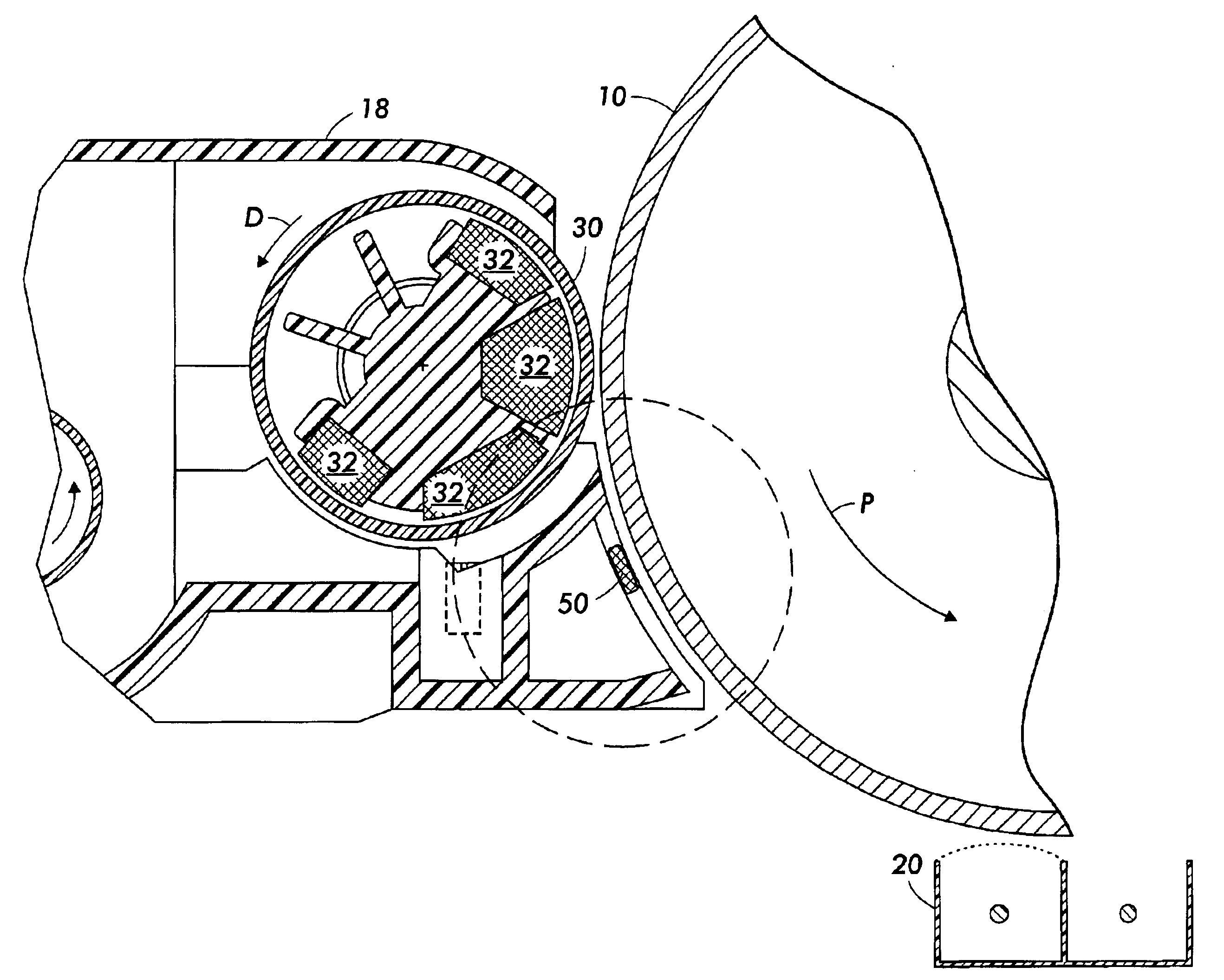 Xerographic printing system with magnetic seal between development and transfer