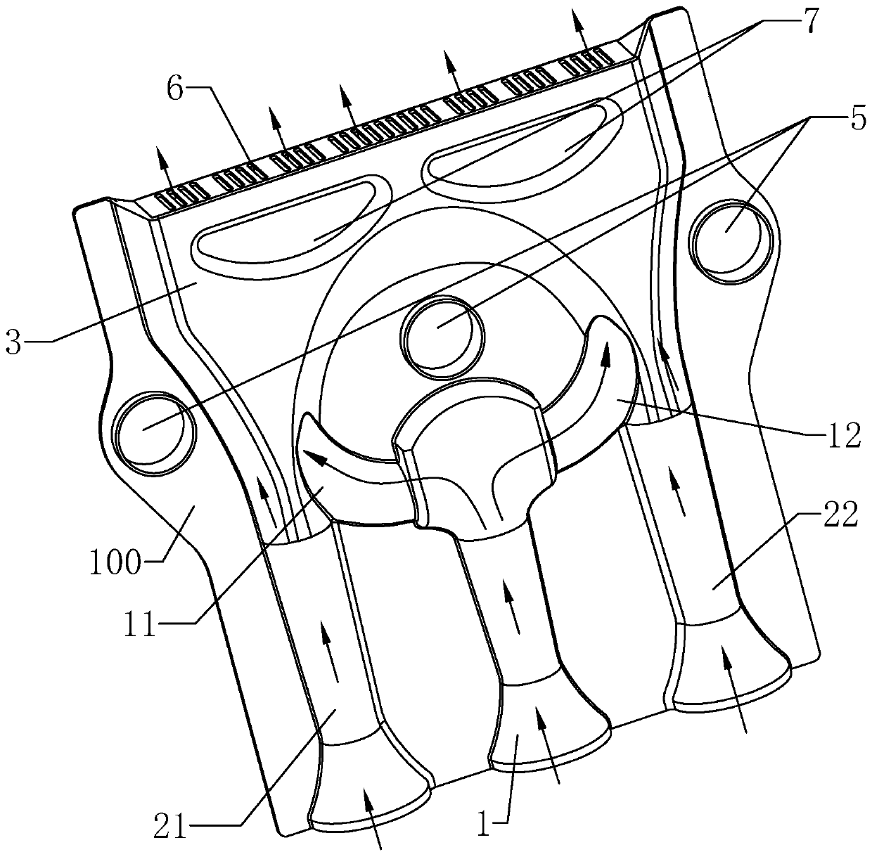 Low-nitrogen burner and fuel gas device thereof