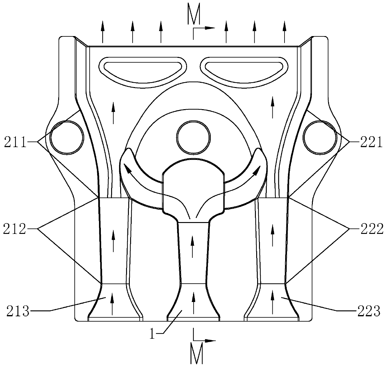 Low-nitrogen burner and fuel gas device thereof