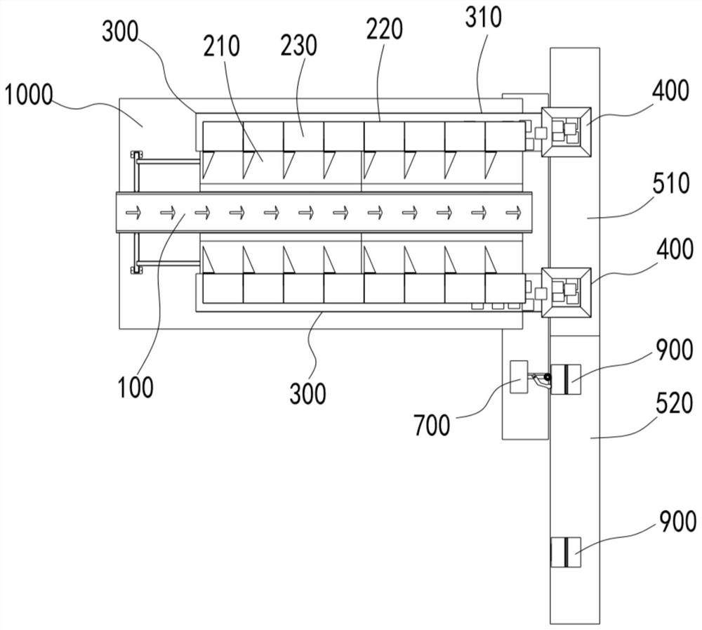 Automatic cross-belt bagging system and bagging method thereof