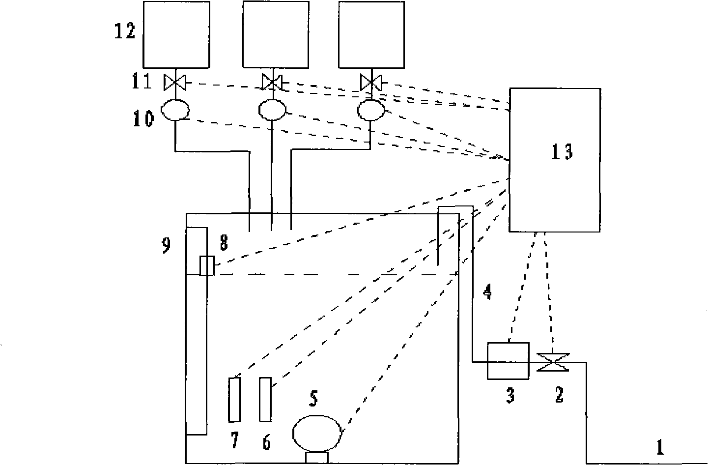 Nutrient solution replenishing and adjusting device and method