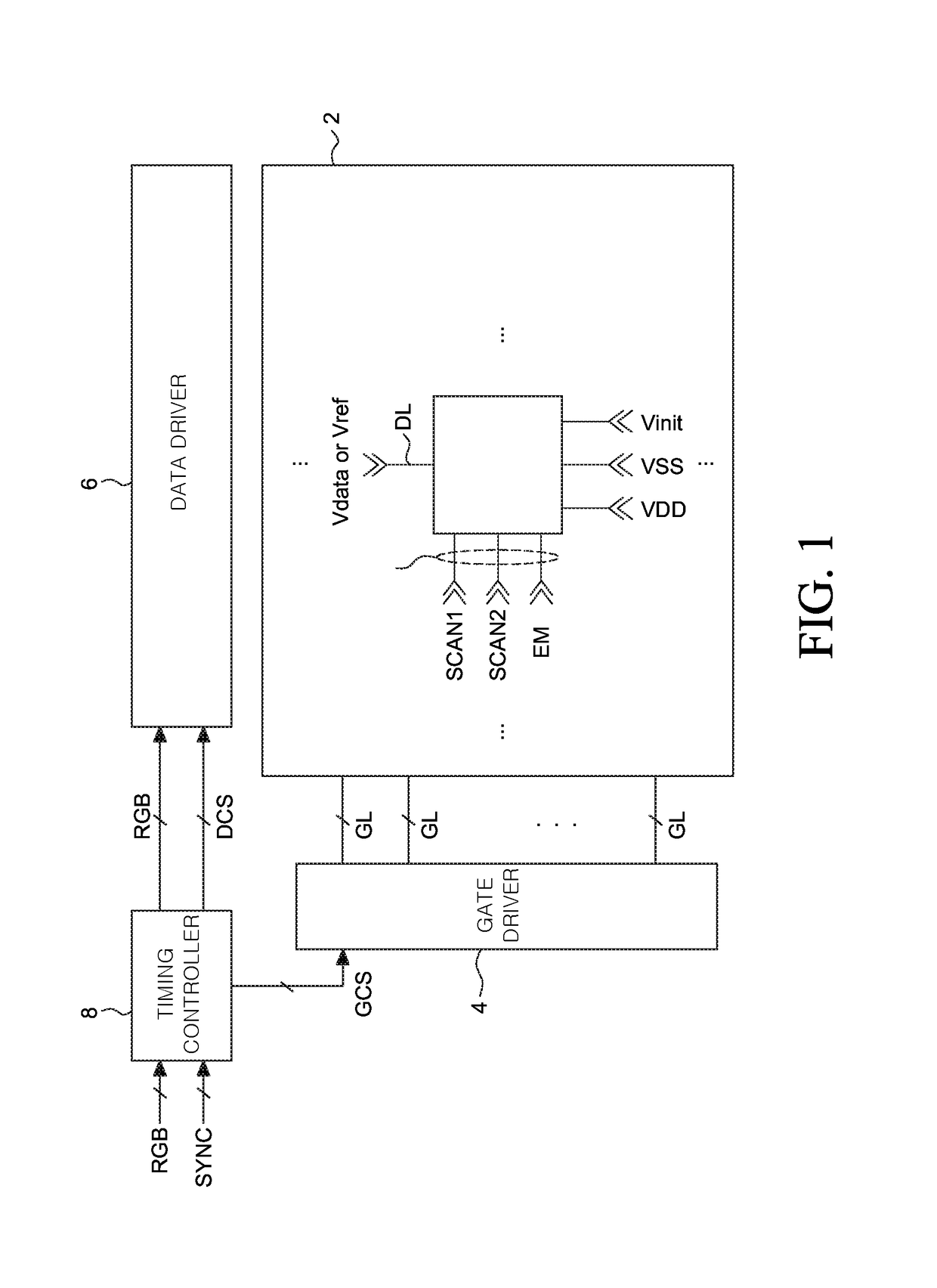 Organic light emitting diode display device including pixel driving circuit