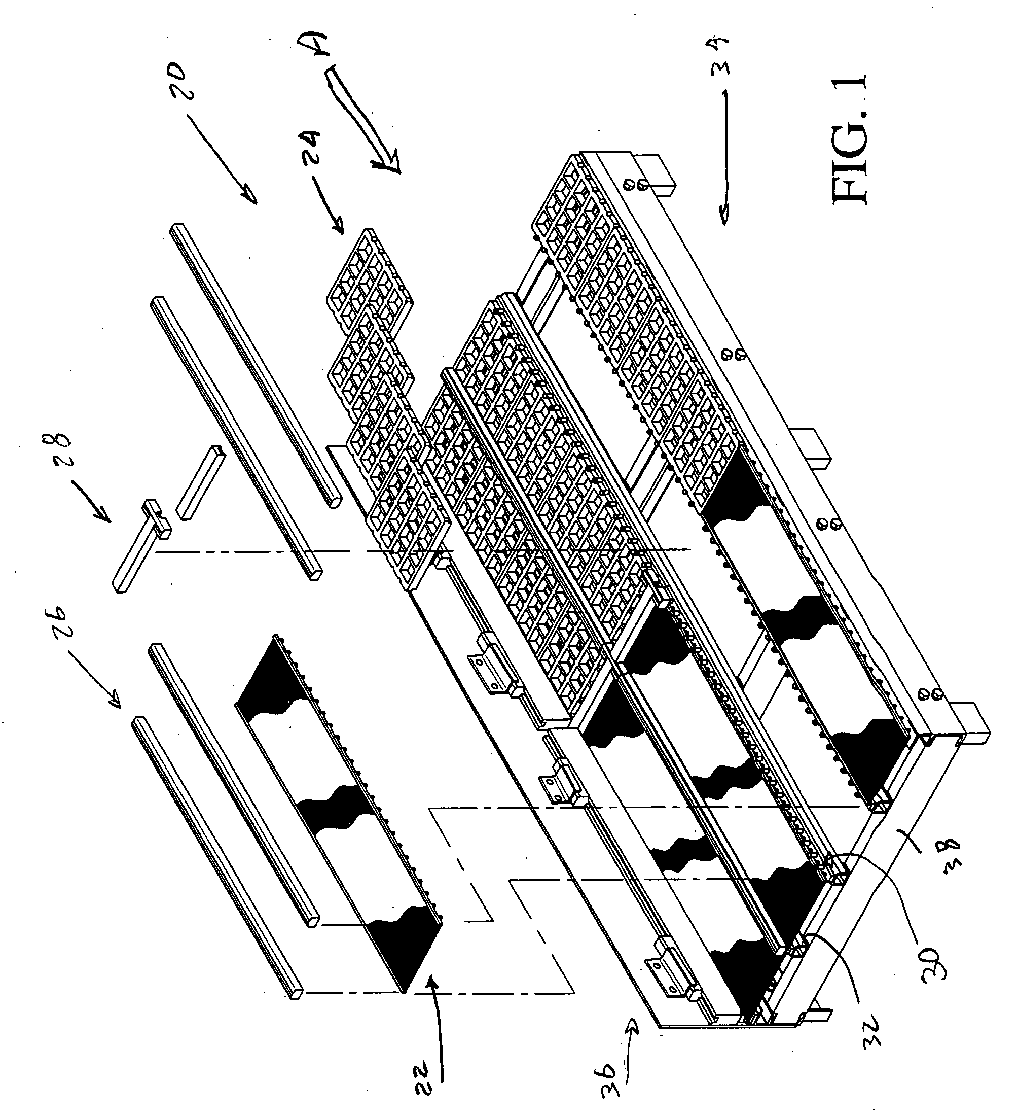 Snap lock separatory panel and retainer system