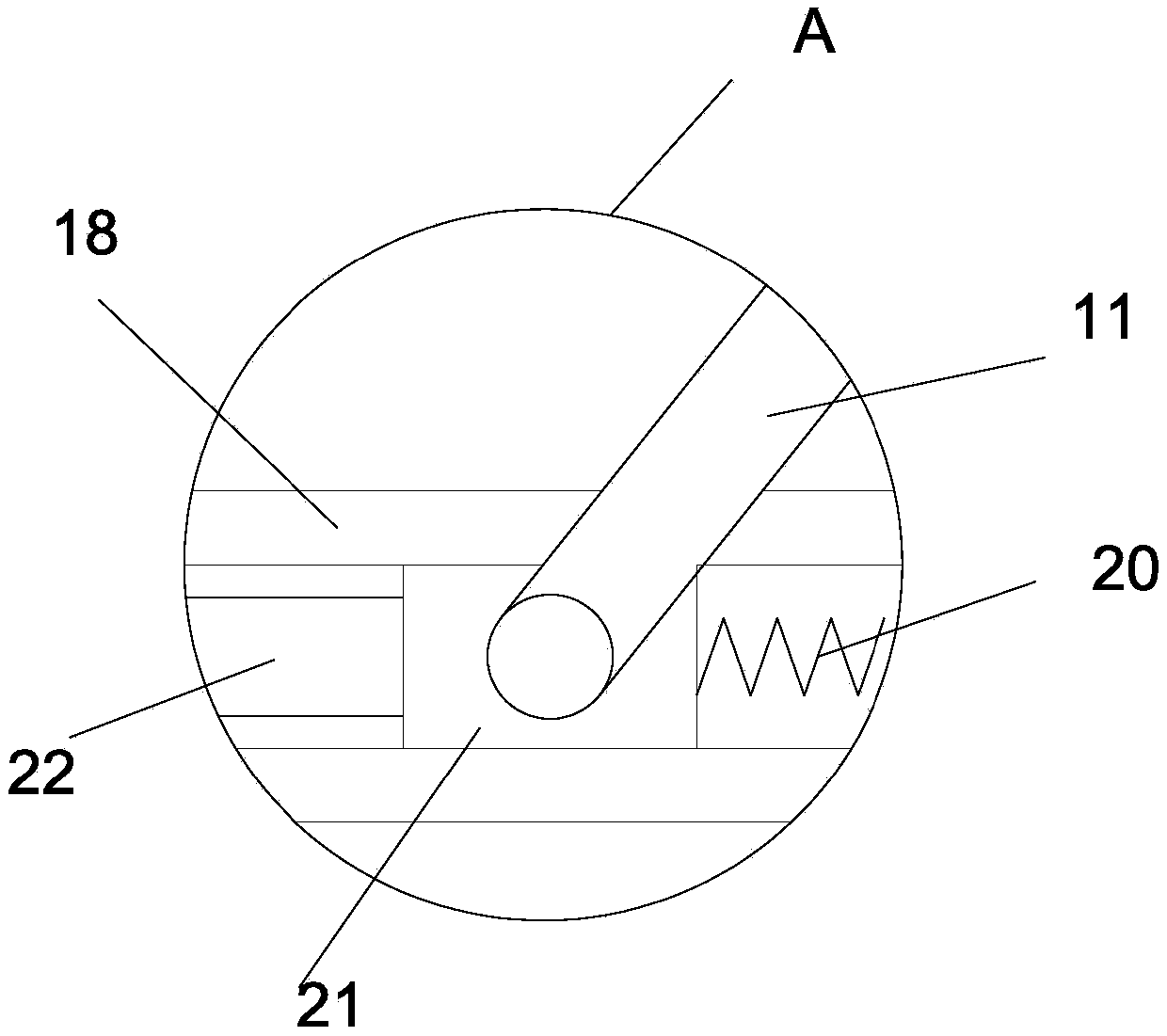 A high-efficiency crushing device for coal block for coal processing