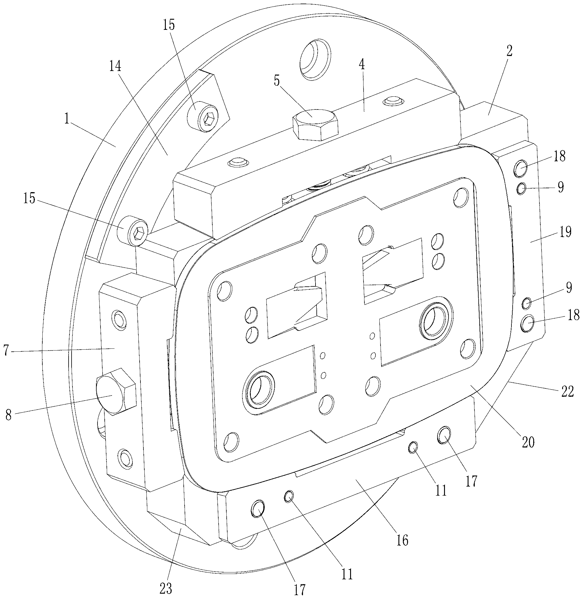 Fixture for turning thin aluminum valve plate