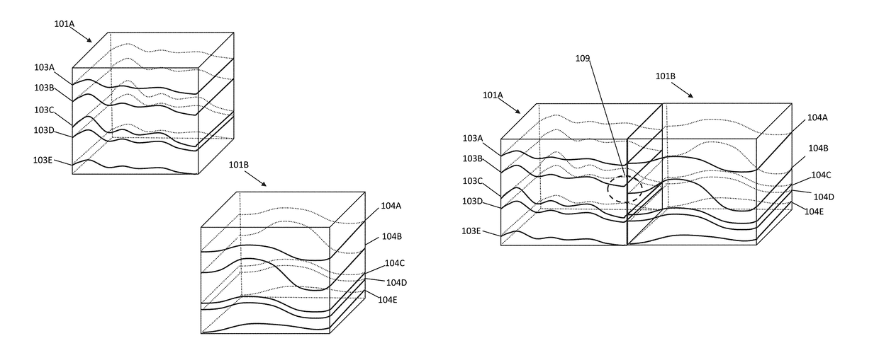 Method of creating and interpreting animated mosaics of multiple seismic surveys