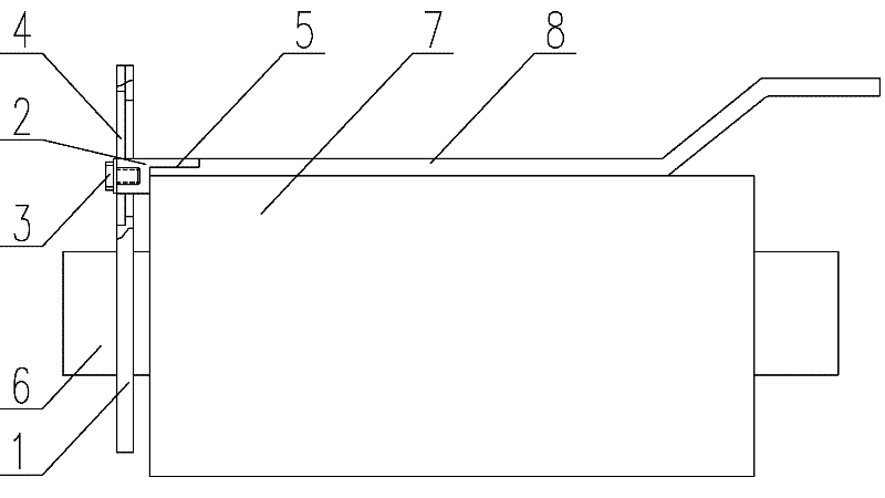 Device for positioning and clamping leading-out wire of transformer foil coil