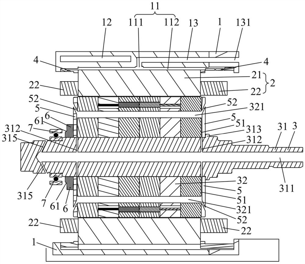 Oil-water mixed cooling motor system and vehicle