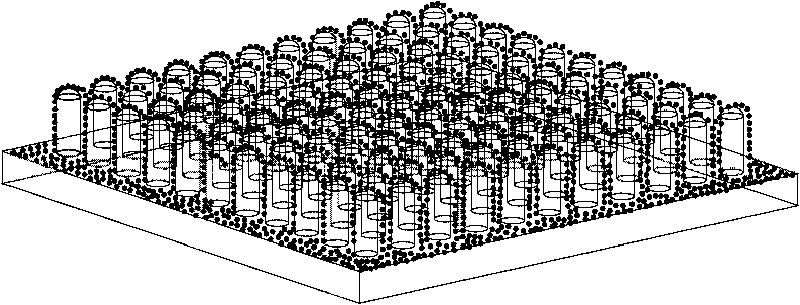 Nano superhydrophobic surface used for airplane antifreezing and deicing and preparation method thereof