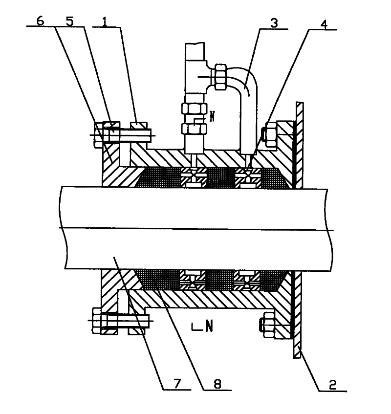 Nitrogen sealing device