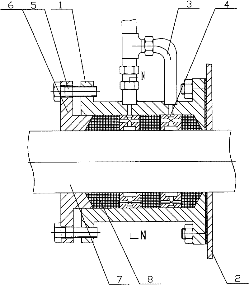 Nitrogen sealing device