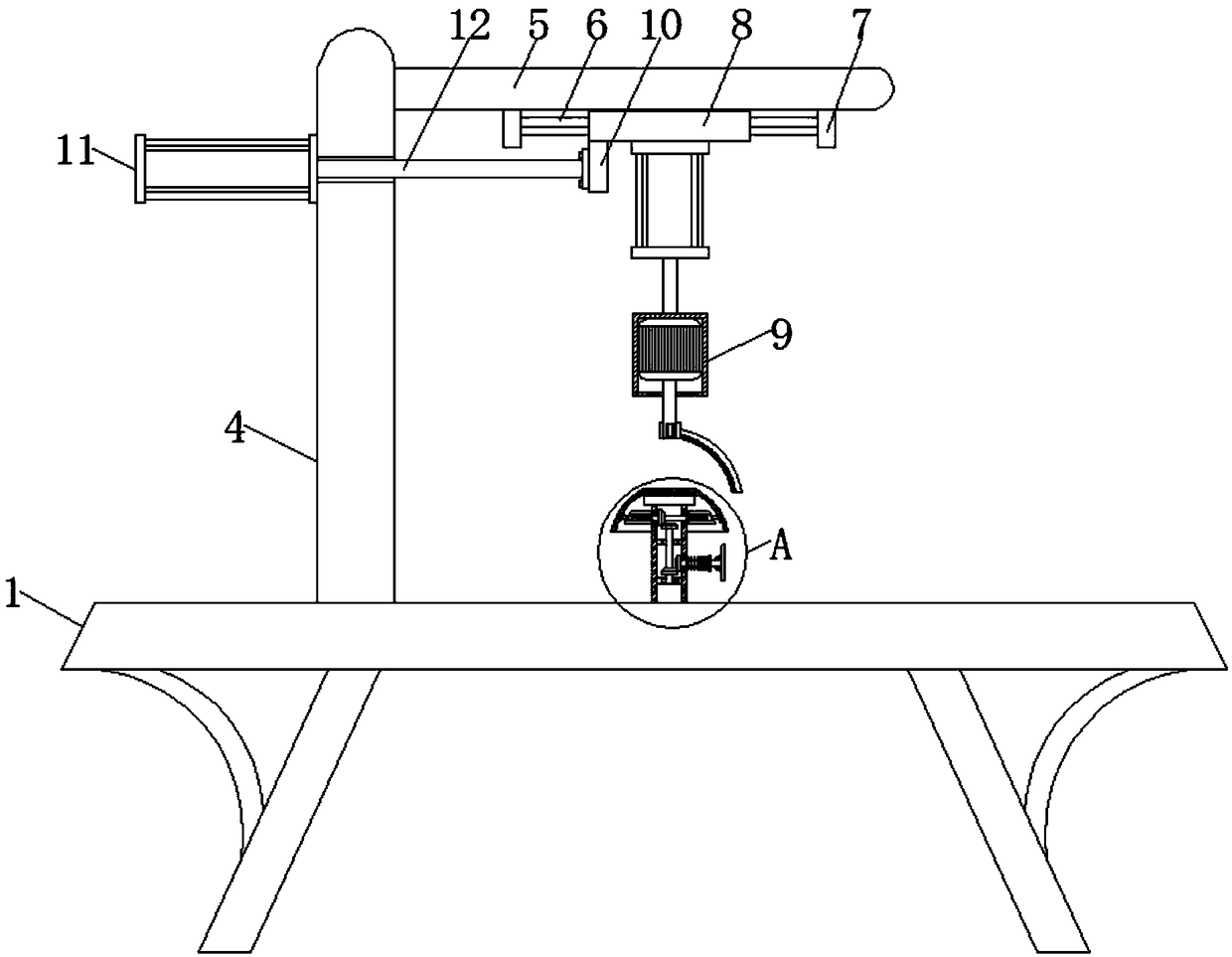 Glaze polishing device for ceramic processing