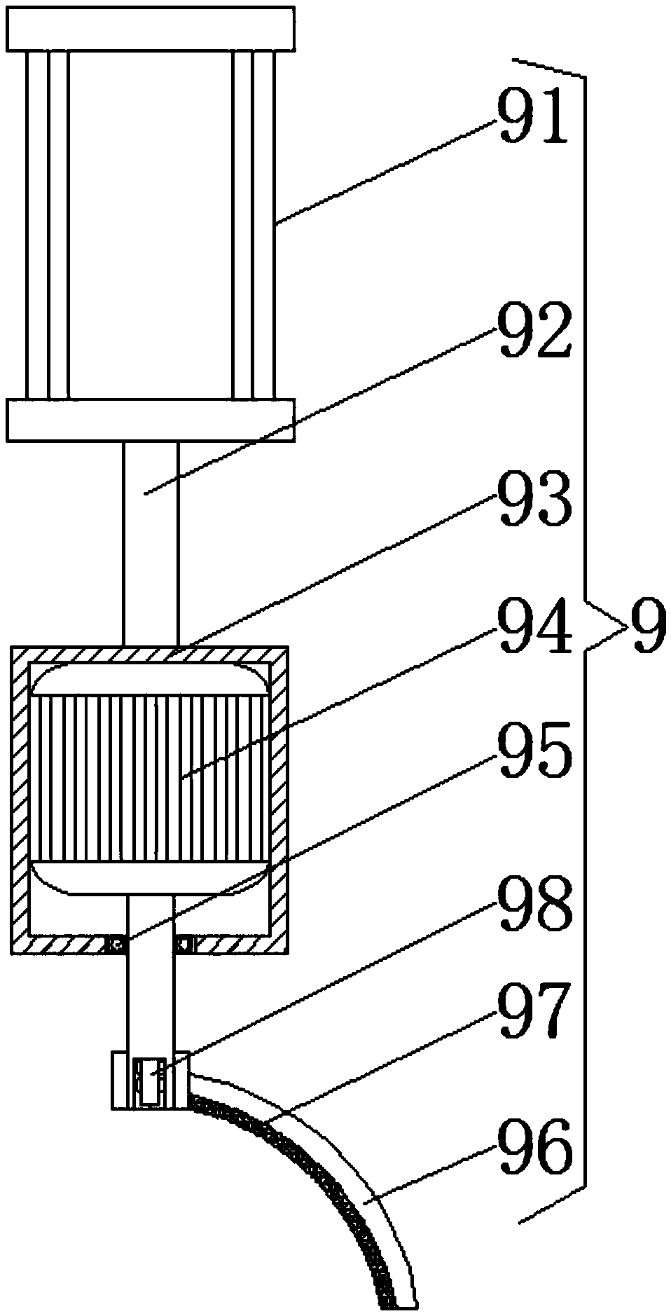 Glaze polishing device for ceramic processing