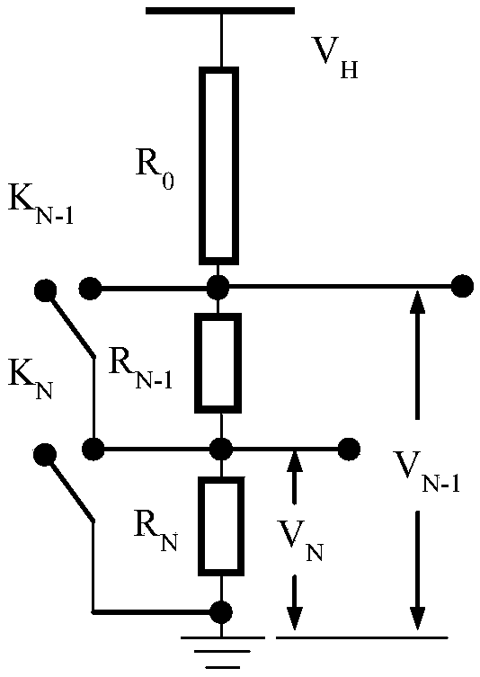 A DC high voltage measurement and correction system and method based on DC voltage divider time-division sampling