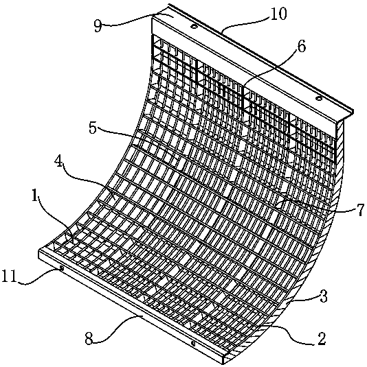 Harvester large drum rear plate screen