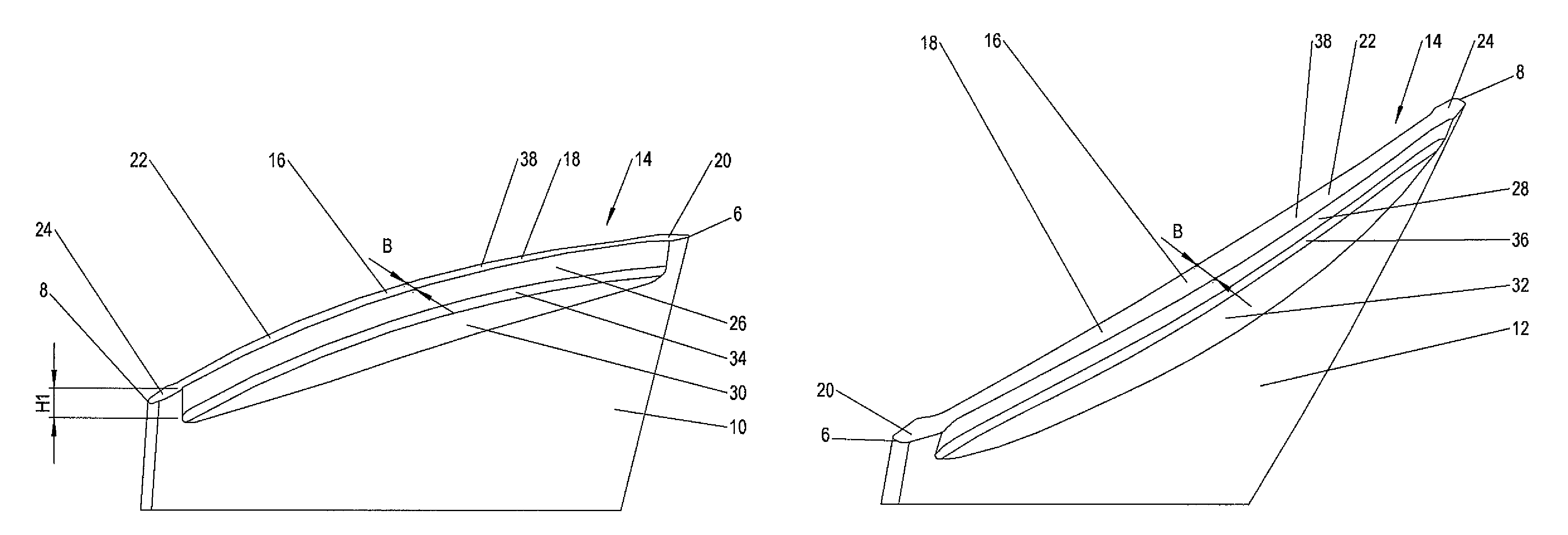 Blade for a continuous-flow machine and a continuous-flow machine