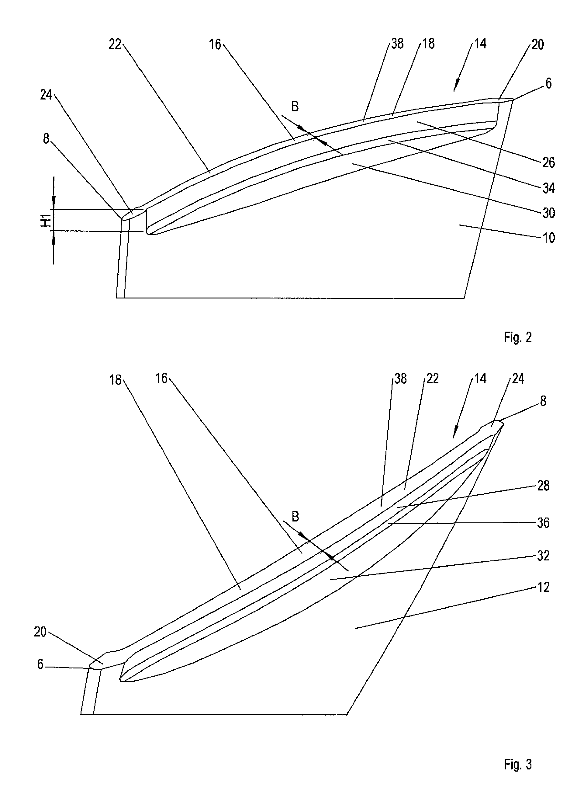 Blade for a continuous-flow machine and a continuous-flow machine