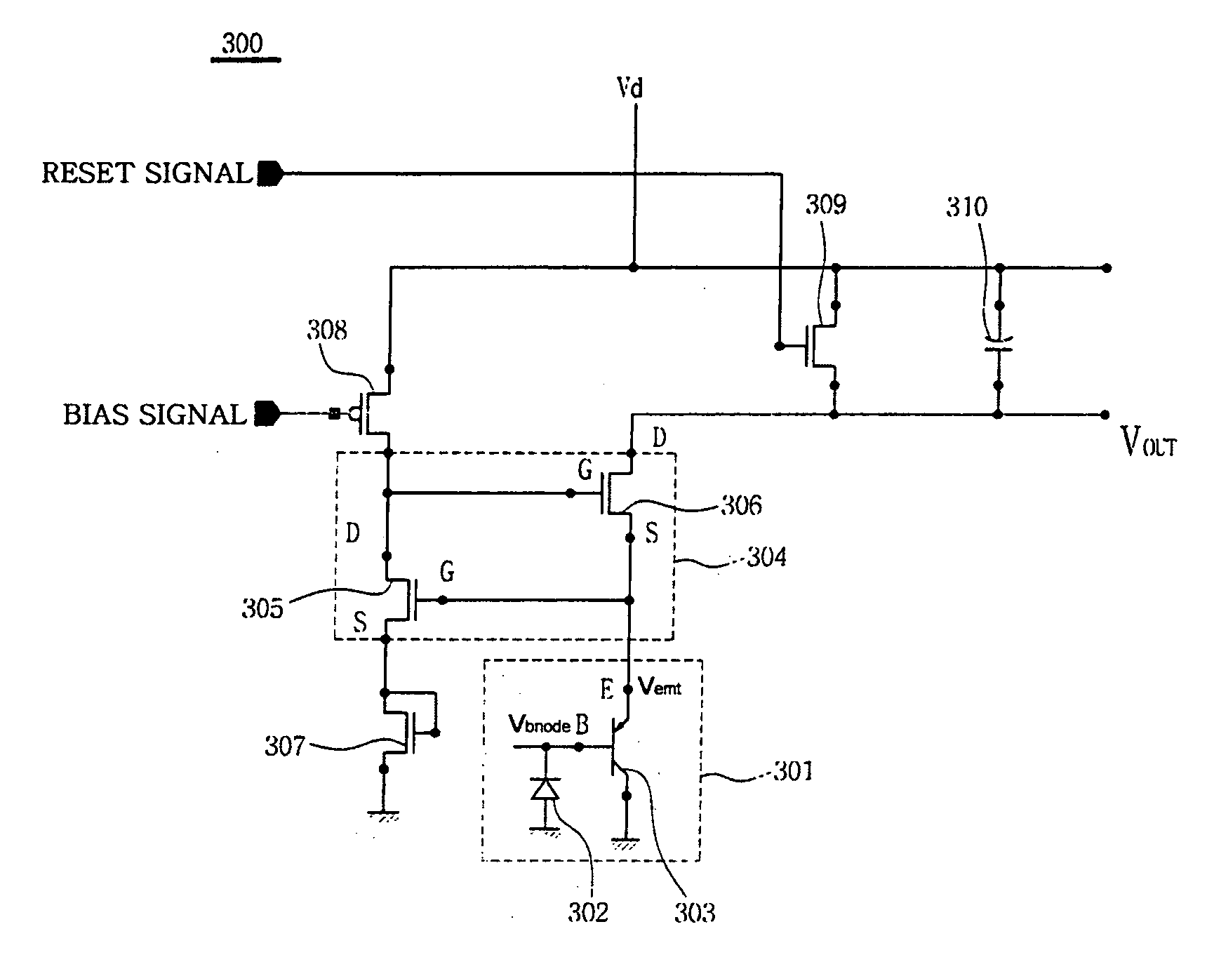 Photo cell and a gain control method thereof