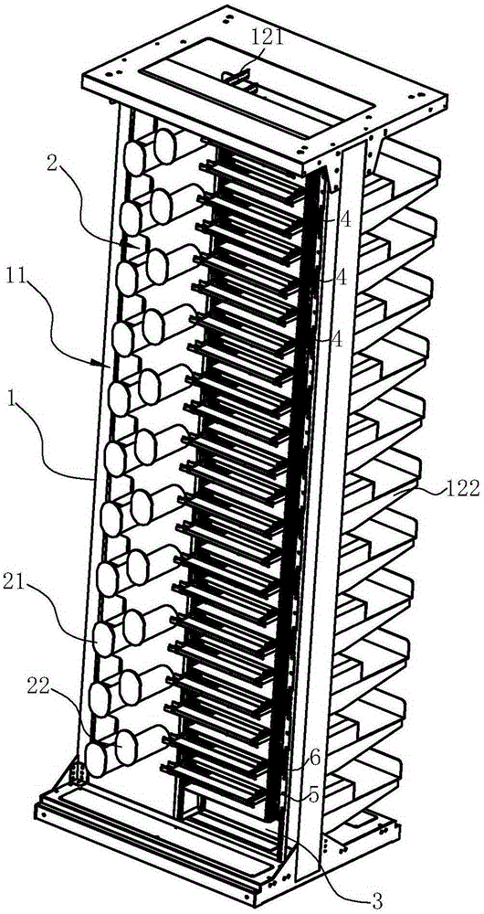 High-density optical fiber arranging frame