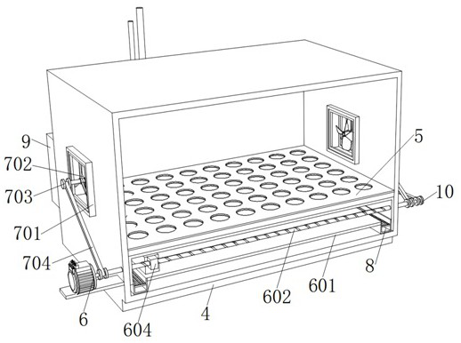 Experiment ventilation cabinet facilitating storage of biological medicines