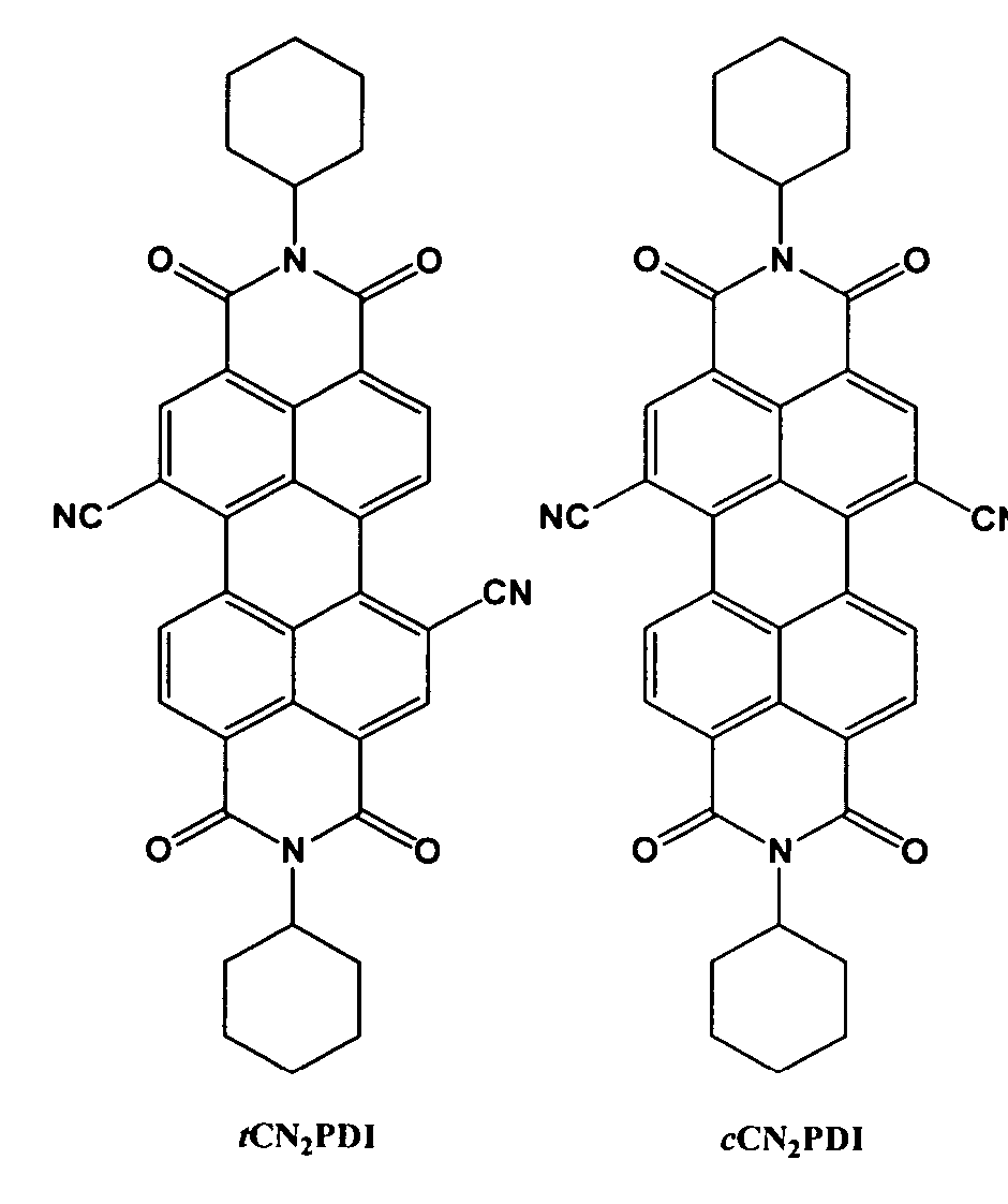 Perylene n-type semiconductors and related devices