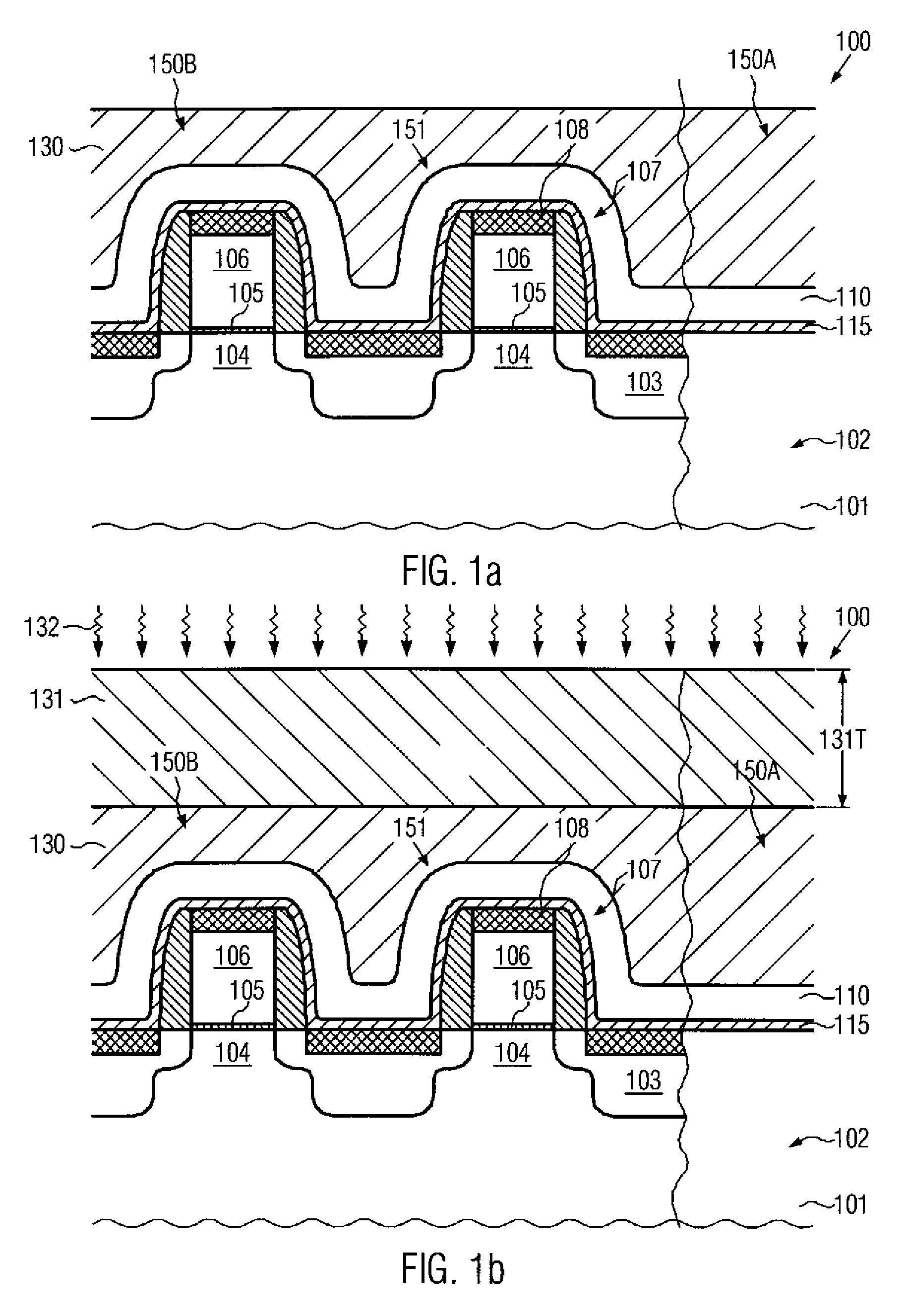 Method for patterning contact etch stop layers by using a planarization process