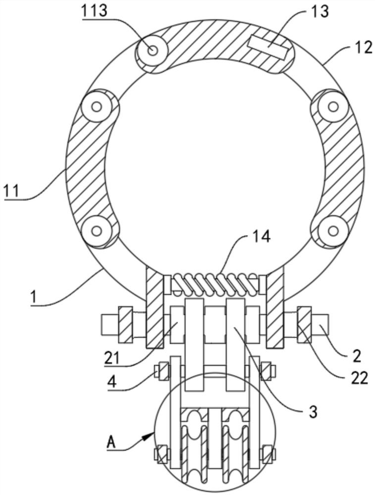 Power transmission line hoop pulley