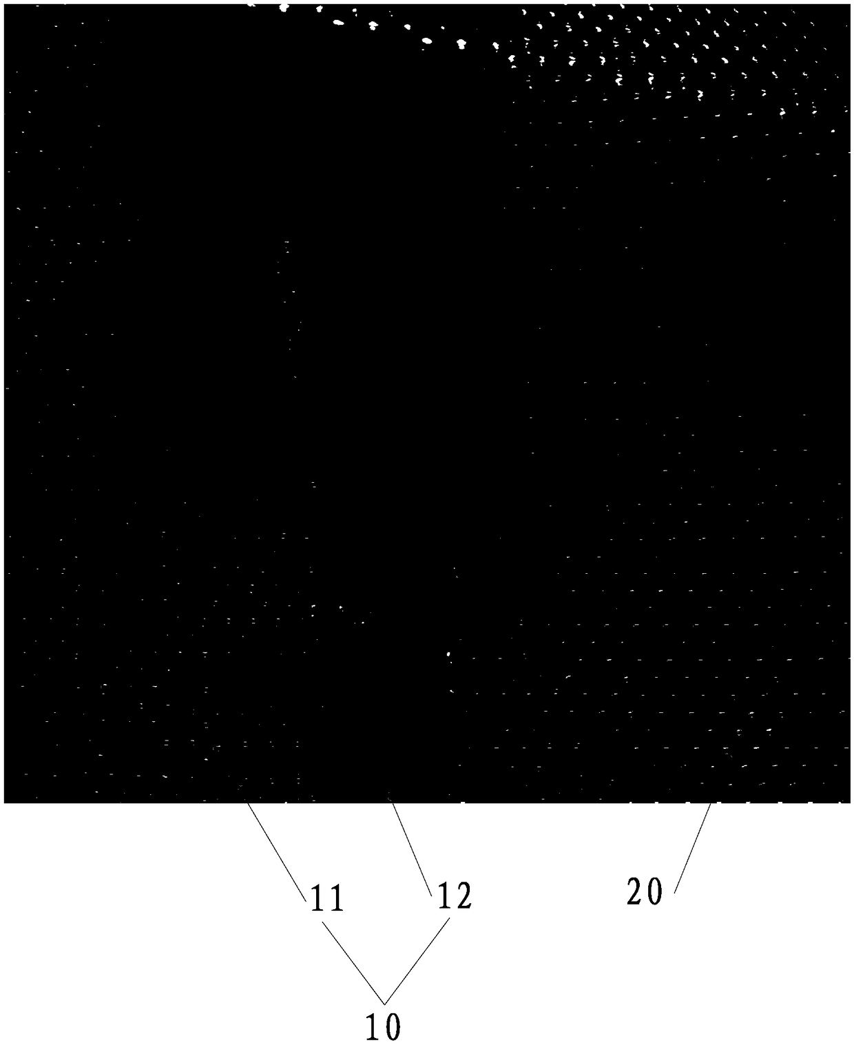 Production process of vamp screen cloth