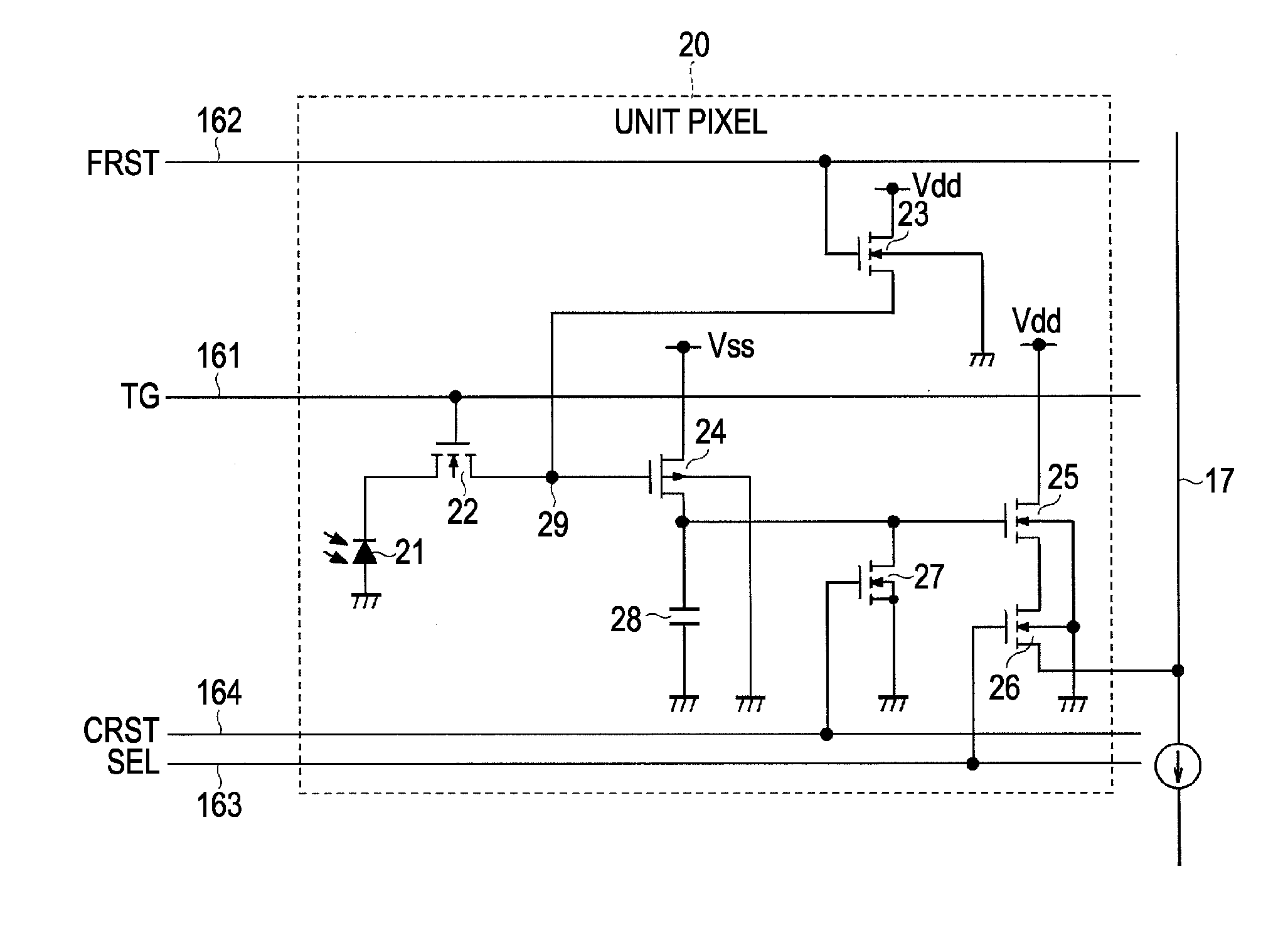 Solid-state imaging device, method for driving solid-state imaging device, and electronic apparatus