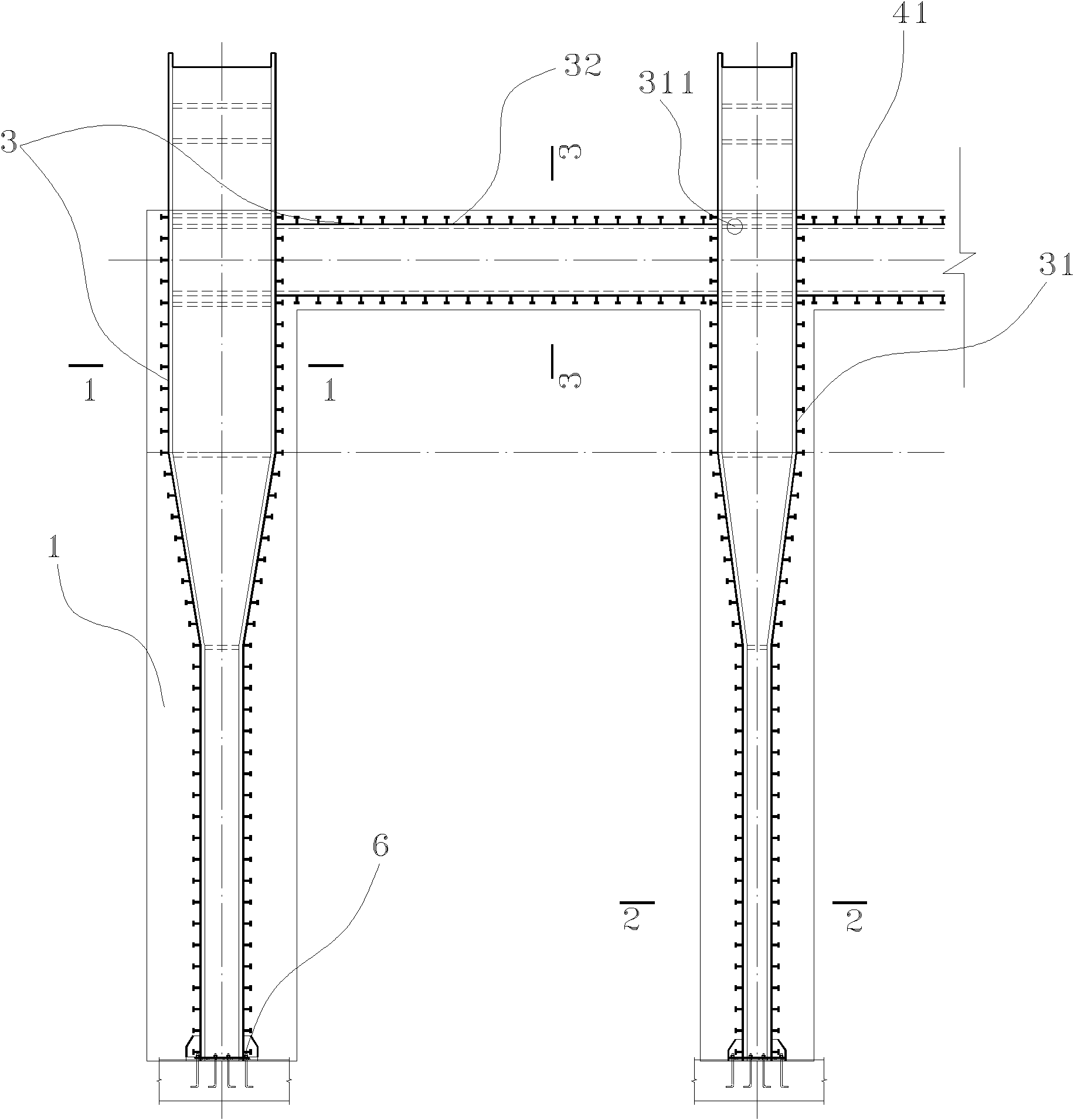 Method for constructing combined steel and concrete column of large metallurgy industrial factory building